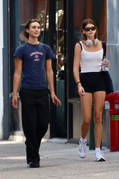 Kaia Gerber and Travis Jackson in NYC 09/12/2023