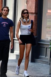 Kaia Gerber and Travis Jackson in NYC 09/12/2023