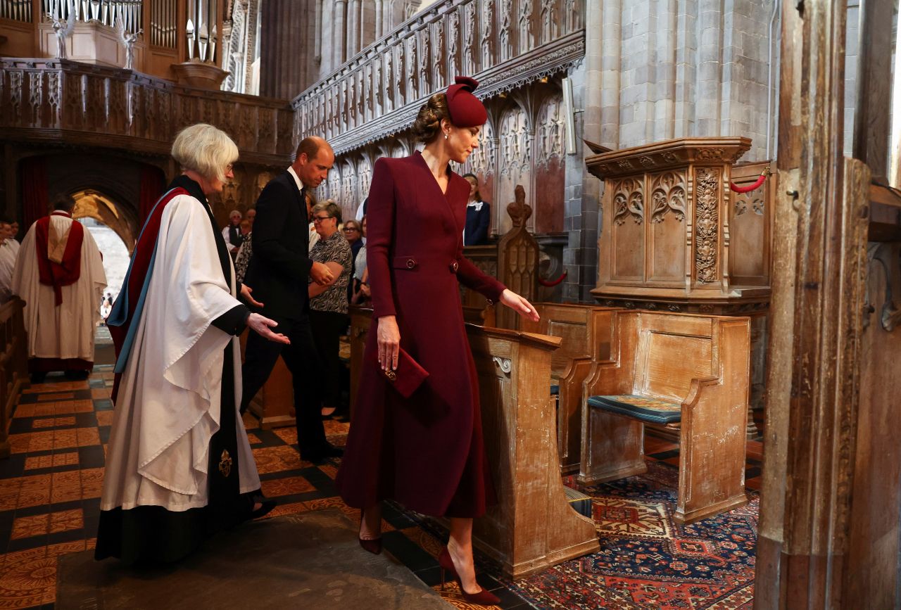 Kate Middleton - Visits St Davids Cathedral in St Davids 09/08/2023