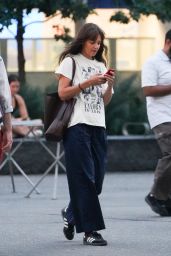 Katie Holmes in a Taylor Swift Tee Shirt in New York 09/20/2023
