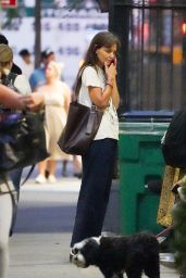 Katie Holmes in a Taylor Swift Tee Shirt in New York 09/20/2023