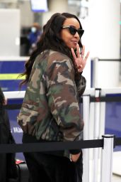 Kelly Rowland in Travel Outfit at LAX in LA 09/22/2023