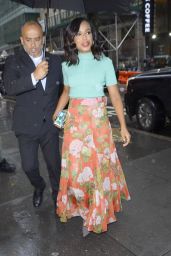 Kerry Washington in Colorful Ensemble - Arrives at the Today Show in New York 09/25/2023