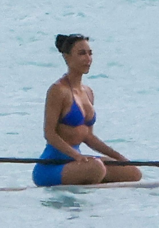 Kim Kardashian - Paddle Boarding in Turks 09/02/2023