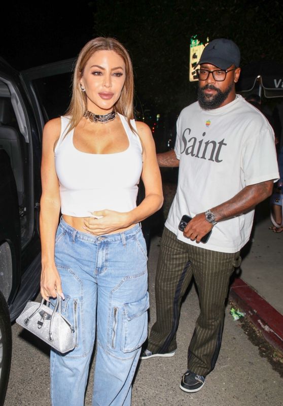 Larsa Pippen and Marcus Jordan at Catch Steak LA in West Hollywood 09/01/2023