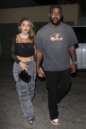 Larsa Pippen and Marcus Jordan at Craigs in West Hollywood 09/16/2023