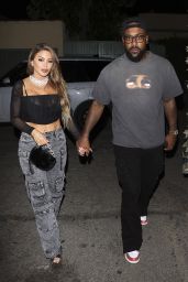 Larsa Pippen and Marcus Jordan at Craigs in West Hollywood 09/16/2023