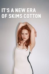 Madelaine Petsch Strips Down in SKIMS Cotton Collection Ad