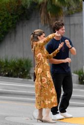 Maria Shriver - Photographs Patrick Schwarzenegger Under a Billboard for Their MOSH Products 09/21/2023