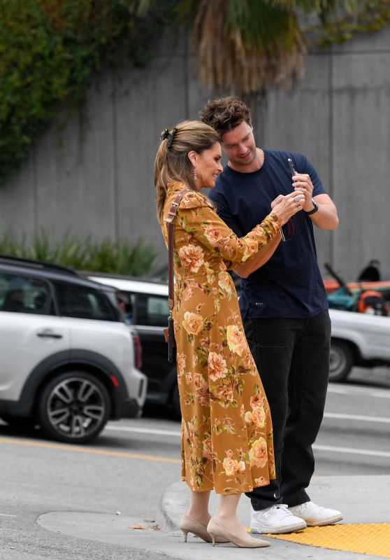 Maria Shriver - Photographs Patrick Schwarzenegger Under a Billboard for Their MOSH Products 09/21/2023