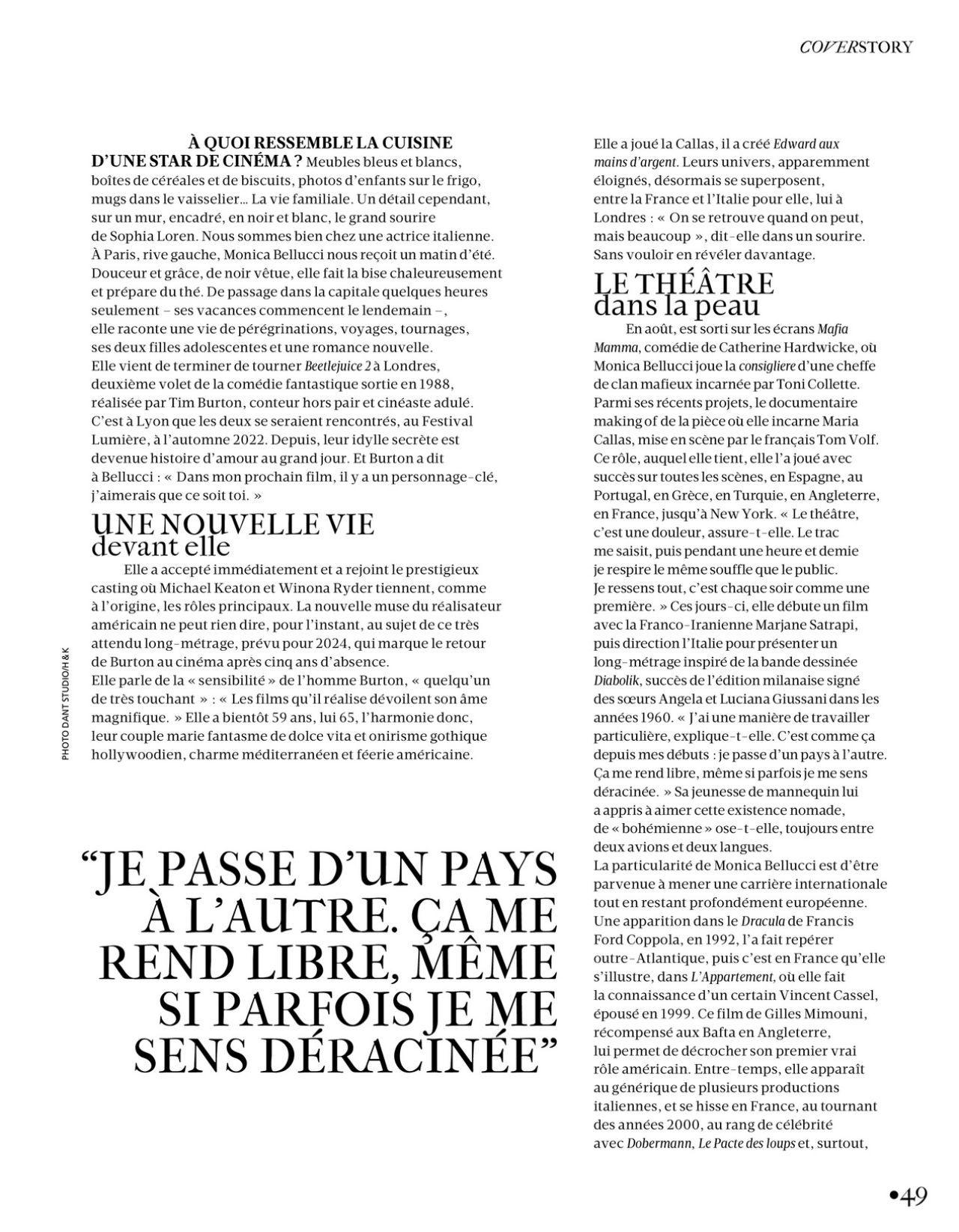 Monica Bellucci - Madame Figaro 09/01/2023 Issue • CelebMafia