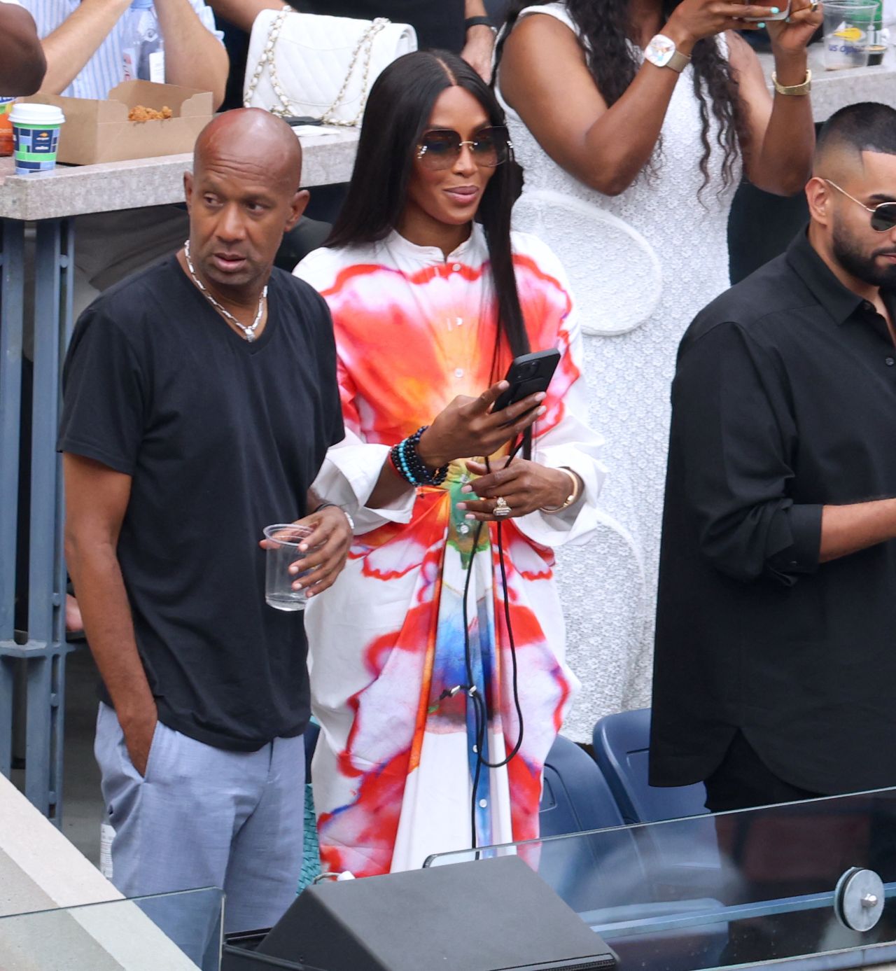 Naomi Campbell at Carlos Alcaraz's Game During The US Open in NYC 09/04 ...