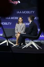 Natalie Portman at a Visionary Talk at IAA Mobility 2023 in Munich in Germany 09/05/2023