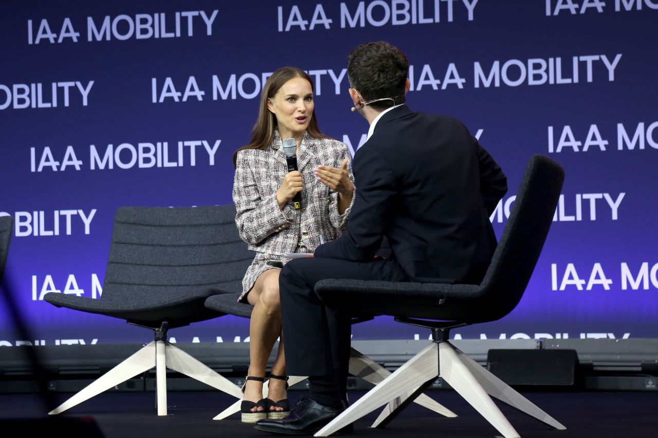 Natalie Portman at a Visionary Talk at IAA Mobility 2023 in Munich in