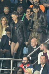 Nicola Peltz and Selena Gomez - PSG vs Olympique de Marseille in Paris 09/24/2023