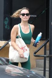Olivia Wilde in Green Workout Clothes in Los Angeles 09/22/2023