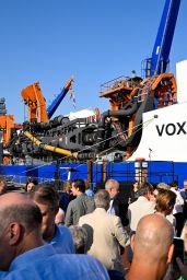 Princess Alexia of the Netherlands - Christening of Van Oord Trailing Suction Hopper Dredger Named Vox Alexia in Rotterdam 09/09/2023