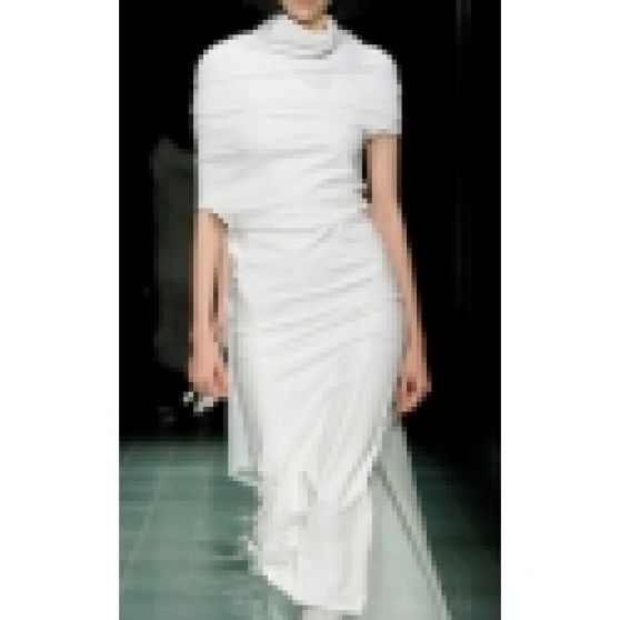 Sportmax Spring 2024 White Tie Back Midi Dress