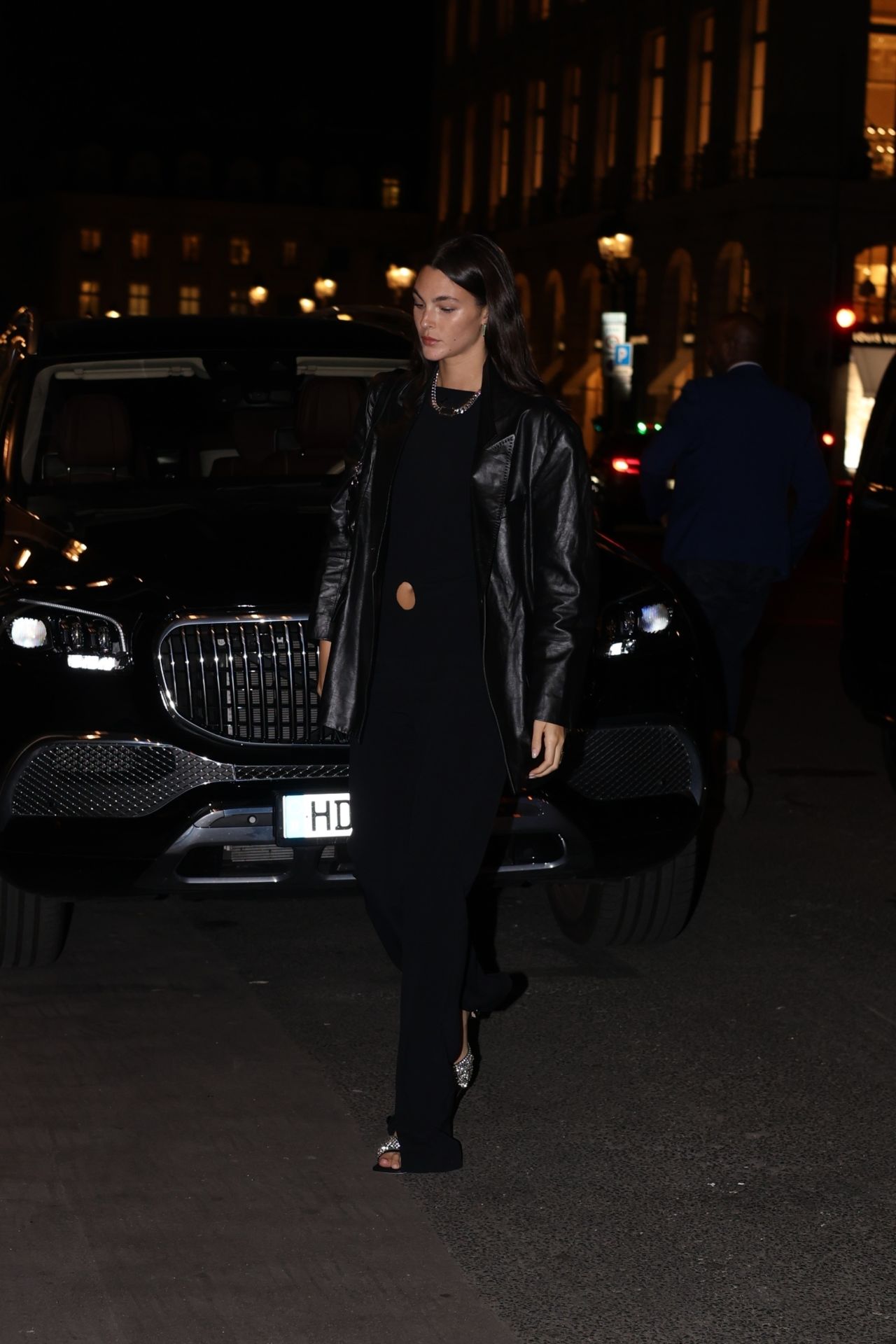 Vittoria Ceretti at Leonardo DiCaprio's Hotel in Paris 09/25/2023