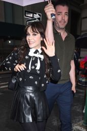 Zooey Deschanel and Jonathan Scott at Alice + Olivia Show in NYC 09/09/2023