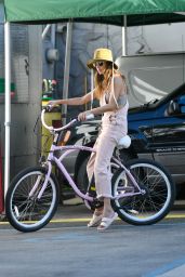 Alessandra Ambrosio - Bike Ride in Santa Monica 10/14/2023