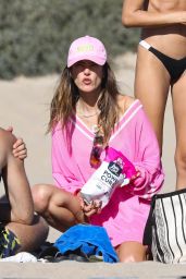 Alessandra Ambrosio in a Bikini on the Beach in Santa Monica 10/16/2023