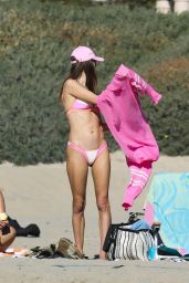 Alessandra Ambrosio in a Bikini on the Beach in Santa Monica 10/16/2023