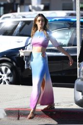 Alessandra Ambrosio in a Colorful Coord - Out in Venice Beach 10/18/2023