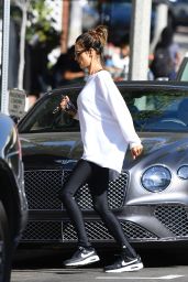 Alessandra Ambrosio With Flower Bouquet in Hand - Brentwood 10/27/2023