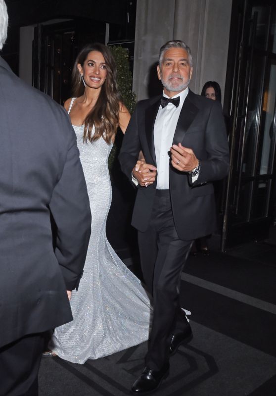 Amal Clooney and George Clooney – Arrive to the Clooney Foundation for Justice’s 2023 Albie Awards After Party in New York Library 09/28/2023