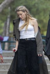 Amber Heard - Out in Madrid 10/17/2023