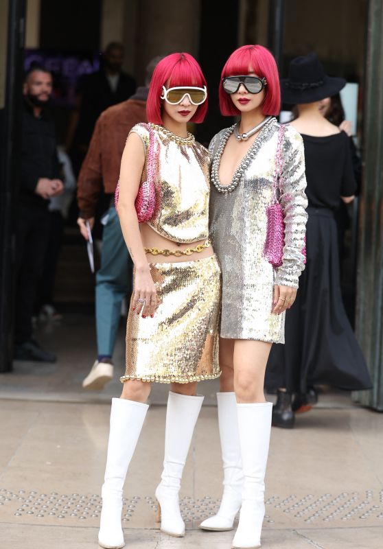 Amiaya (Ami and Aya Suzuki) – Rabanne Show at Paris Fashion Week 09/28/2023