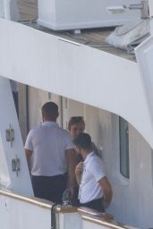 Angelina Jolie on Christina O Yacht to Film Maria Callas Biopic in Katapola 10/16/2023