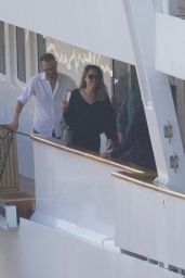 Angelina Jolie on Christina O Yacht to Film Maria Callas Biopic in Katapola 10/16/2023