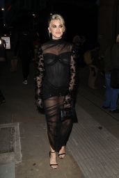 Ashley Roberts in a Sheer Dress Arriving at Attitude Awards in London 10/11/2023