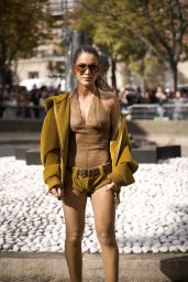 Camila Coelho Arrive at the Miu Miu Show at Paris Fashion Week 10/03/2023