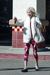 Carla Ferrigno - Exiting a Marshalls Store in LA 10/13/2023