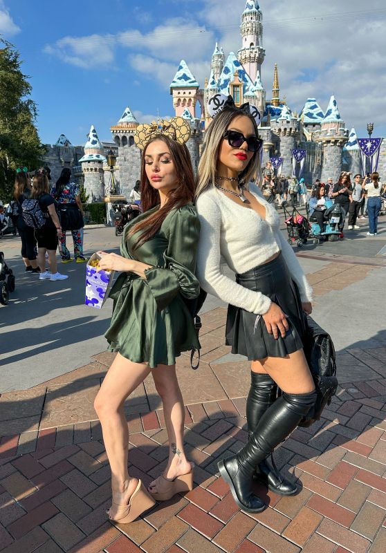 Courtney Stodden and Samantha Scarlette at Disneyland in Los Sngeles 10/26/2023