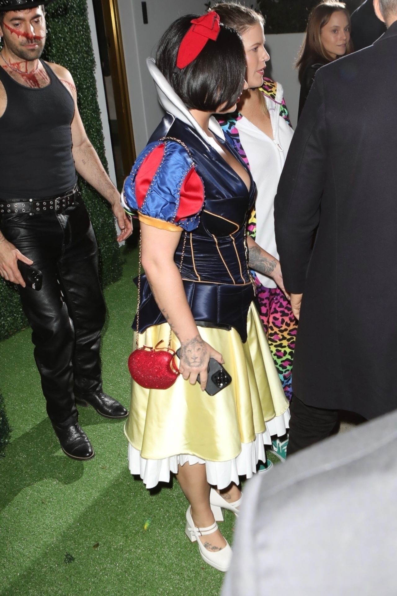 Demi Lovato in a Snow White Costume at Vas Morgan's Halloween Party in