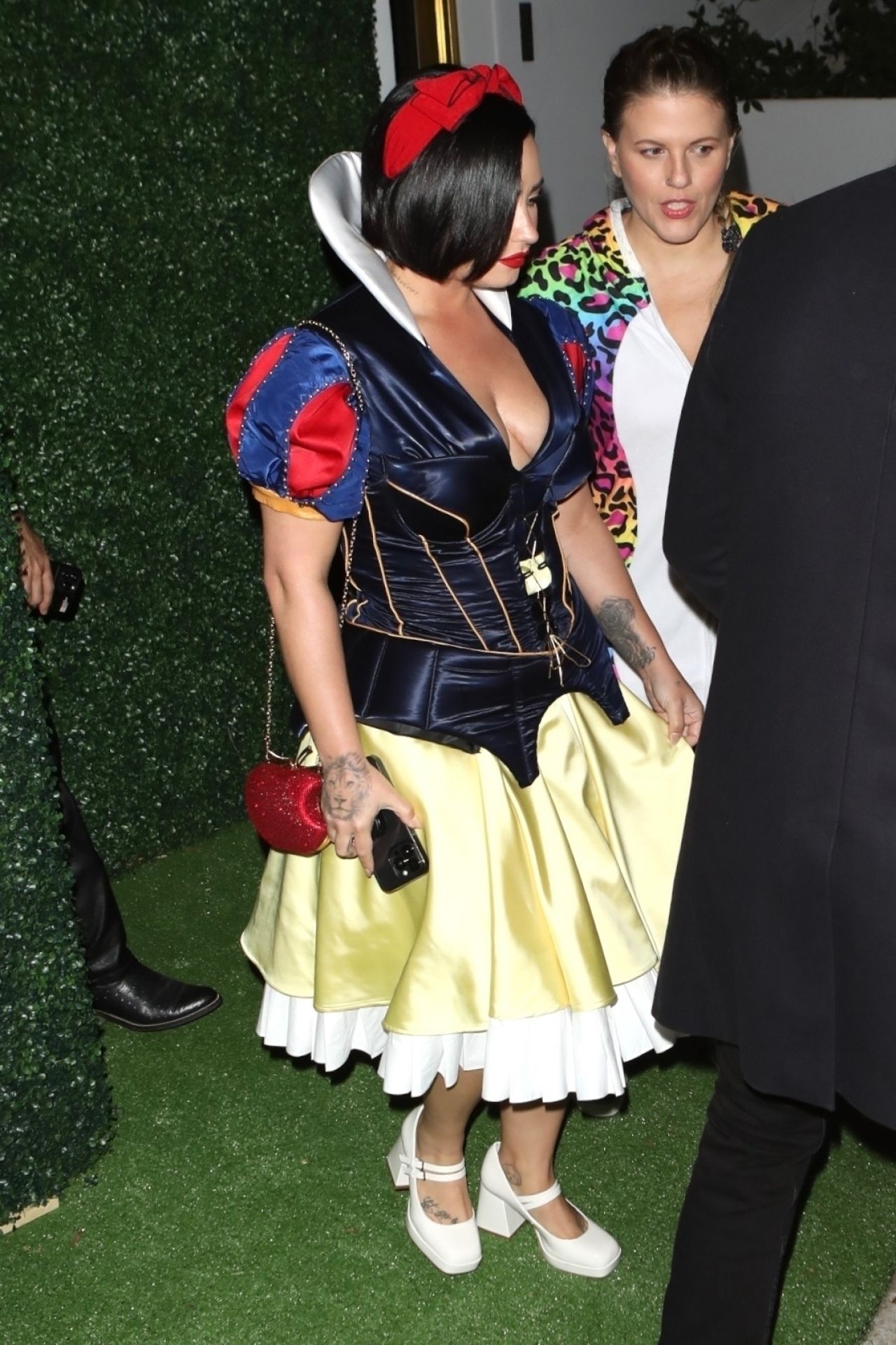 Demi Lovato in a Snow White Costume at Vas Morgan's Halloween Party in