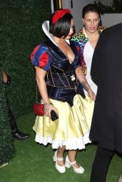 Demi Lovato in a Snow White Costume at Vas Morgan