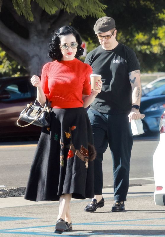 Dita Von Teese - Out in Los Angeles 10/15/2023
