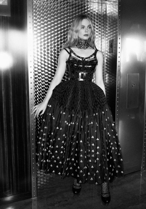 Elle Fanning - Photo Shoot Before Alexander McQueen Fashion Show September 2023 (more photos)