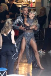 Emma Slater - Warming Up Before DWTS Show in Los Angeles 10/10/2023