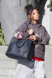 Halle Bailey in Comfy Outfit in Los Angeles 10/16/2023