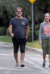 Helen Hunt and Jeffrey Nordling Go for a Walk Around the Neighborhood in LA 10/22/2023