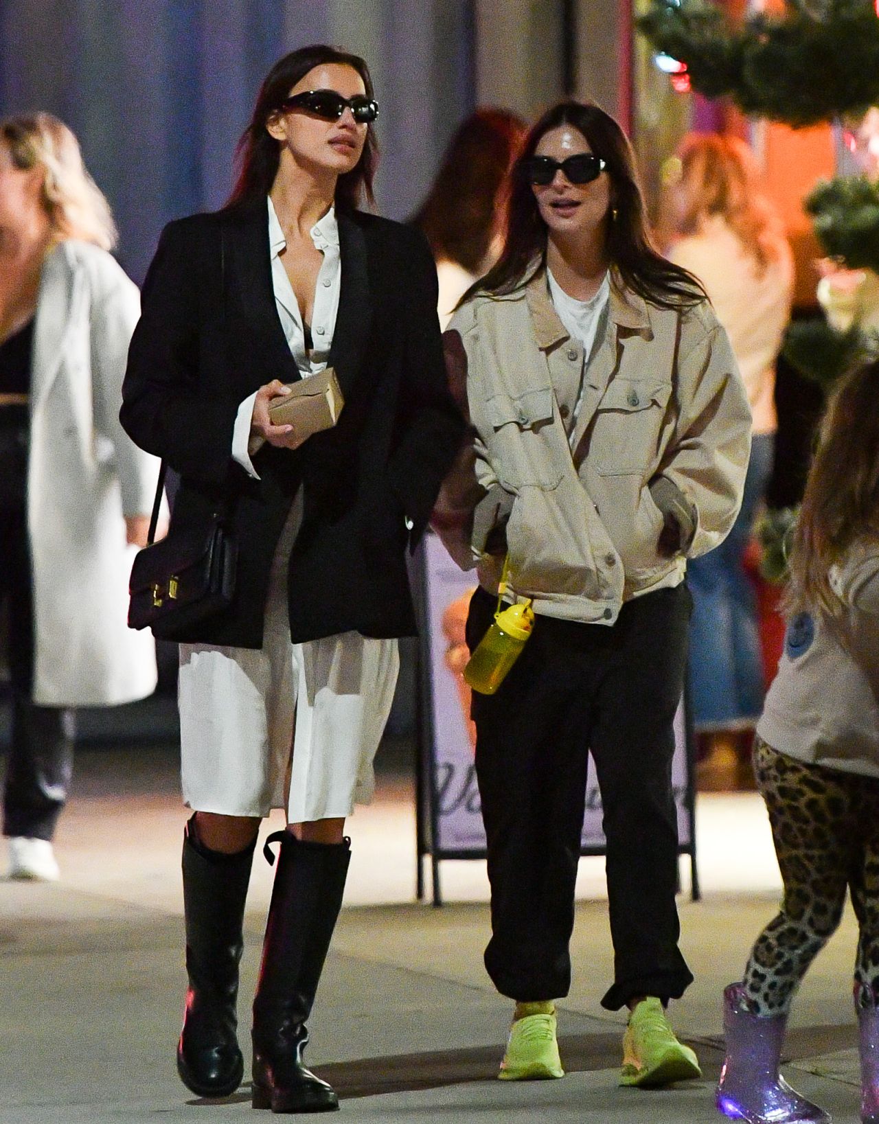 Irina Shayk and Emily Ratajkowski in New York 10/21/2023 • CelebMafia