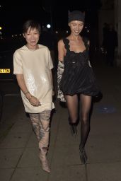 Iris Law and Sandra Choo at Jimmy Choo Dinner Party in London 10/17/2023