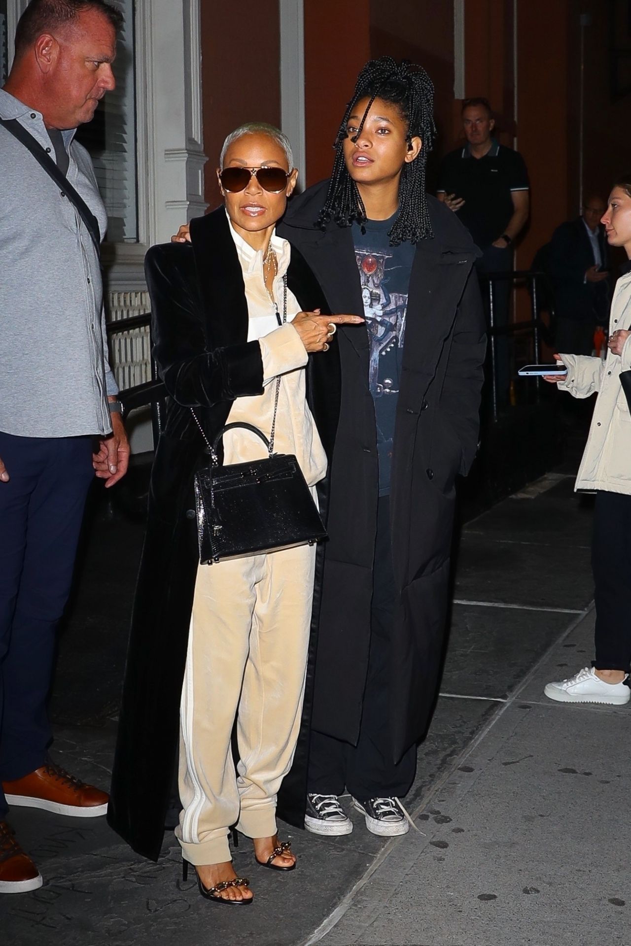 Jada Pinkett Smith and Willow Smith - Il Mulino Prime in Soho, New York