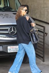 Jessica Alba Street Style - Heading to Milk Studios in West Hollywood 10/30/2023